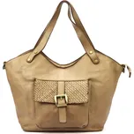 Dámská kožená kabelka VS 016 béžová