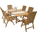 DEOKORK Zahradní teaková sestava LAGUNA II. 1+6 42151271