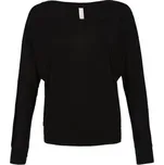 Tričko Bella Flowy Long Sleeve - černé, S
