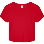 Triko dámské Bella+Canvas Micro Rib Baby Tee - červené, L