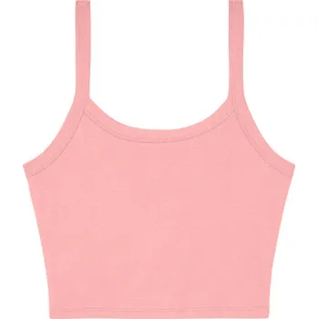 Dámské tričko Tílko dámské Bella+Canvas Micro Rib Spaghetti Strap Tank - světle růžové, XL