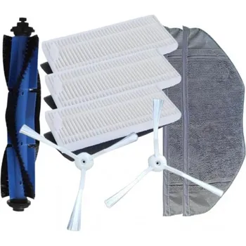 Příslušenství k robotickému vysavači Kartáče, HEPA filtry pro ROWENTA RR7935WH X-plorer S95 a mopy, sada 8ks