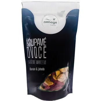 Sušená potravina NONAGE Lyofilizovaný mix banán & jahoda 80&nbsp;g