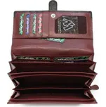 Dámská kožená psaníčková peněženka Arwel 8102­ - červená-černá