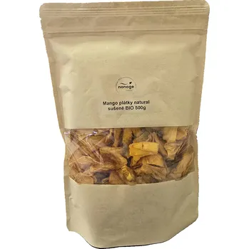 Sušená potravina NONAGE Mango plátky sušené natural BIO 500 g