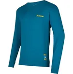 Tričko La Sportiva Climbing on the Moon Sweatshirt M Turchese/Giallo|M