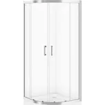 Cersanit Basic, čtvrtkruhový sprchový kout 80x80x185 cm, 5mm čiré sklo, chromový profil, S158-003 168302827