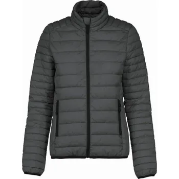 Pánská mikina Dámská zimní bunda Kariban bez kapuce - tmavě šedá, M