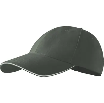 Kšiltovka Čepice unisex Malfini Sandwich 6P - tmavě šedá