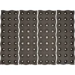 Garantia Plastová zahradní dlaždice Maxi, 240 × 700 × 25 mm, hnědá, 4 ks 246140914