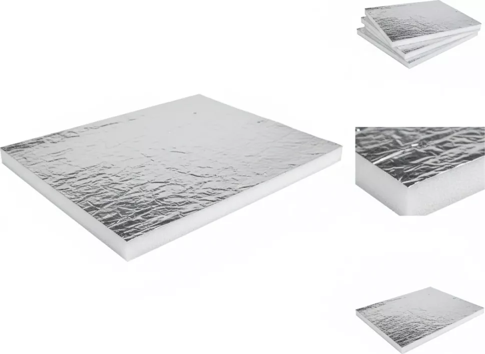 Protihluková tepelná akustická izolace s ALU fólií samolepící 10mm 50 x 50cm
