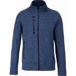 Pánská bundová mikina Kariban Full zip heather jacket - navy, L