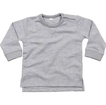 Dámské tričko Mikina dětská Babybugz - šedá, 6-12 měsíců