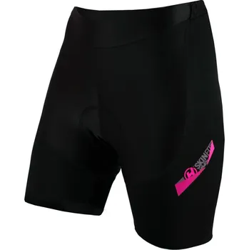Cyklistické kalhoty Kraťasy dámské Haven Team - černé-růžové, XL
