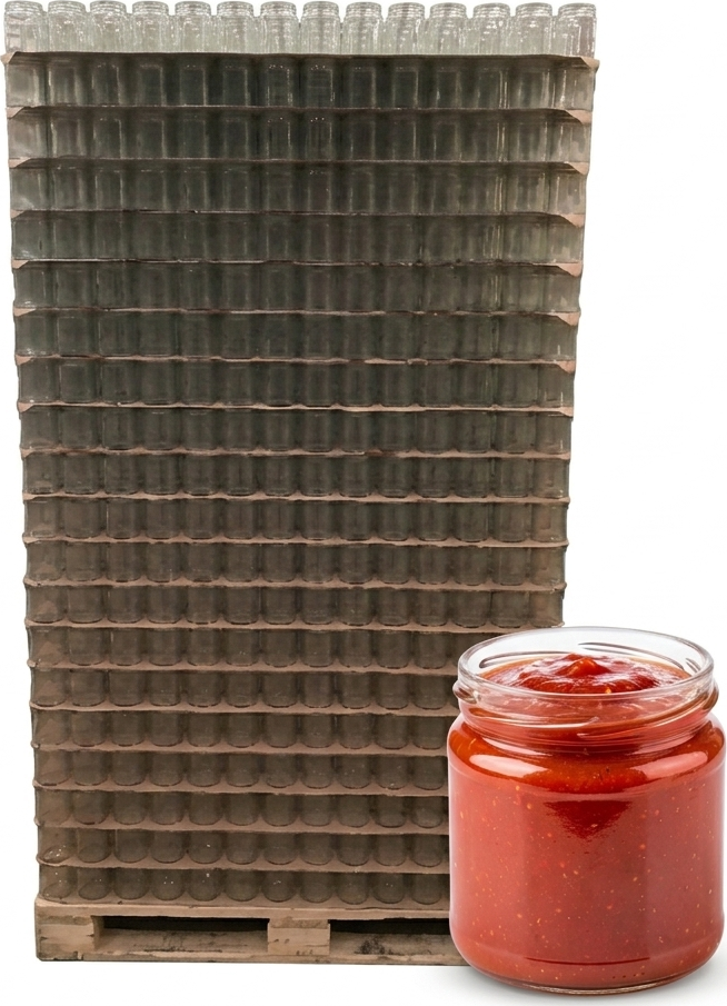 Paleta zavařovací sklenice 330 ml STELLA TO 82 na marmeládu | Zavarovacisklo.cz Počet kusů v balení: 2288