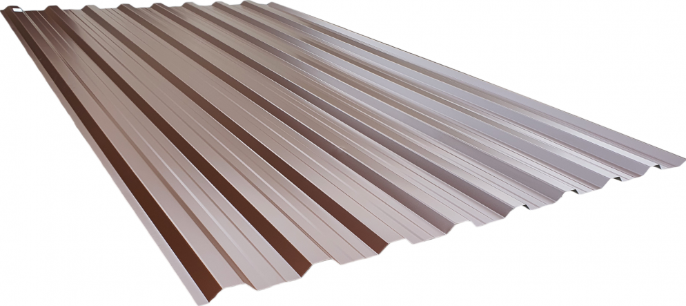 Covernit Trapézový plech T18 2000 x 1150 mm hnědá, cena za m2