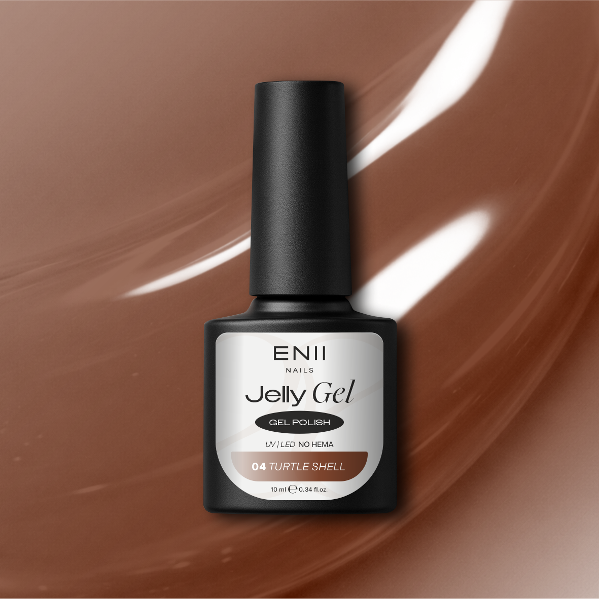 ENII NAILS ENII Jelly Gel 04 Turtle Shell 10 ml - průsvitný gel lak UV/LED NO HEMA