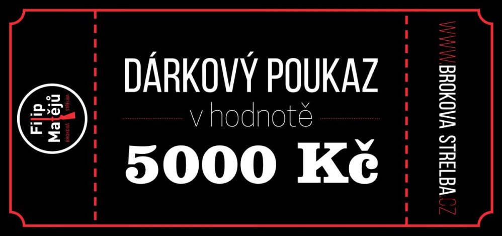 Dárkový poukaz na 5000 Kč