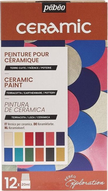 Sada barev na keramiku Pébéo Ceramic 12 x 20 ml