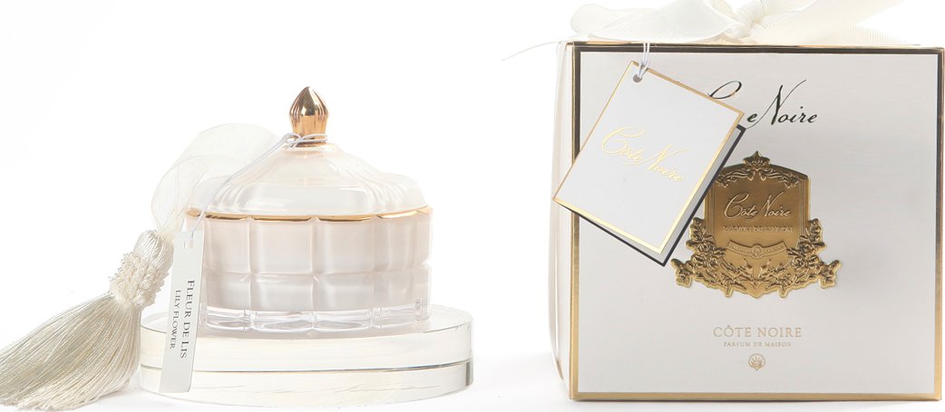 COTE NOIRE Svíčka White Art Deco ECN-GML45003