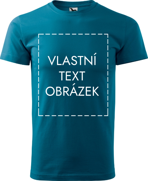 MALFINI Malfini Basic 129 pánské tričko s vlastním potiskem petrolejová, 4XL