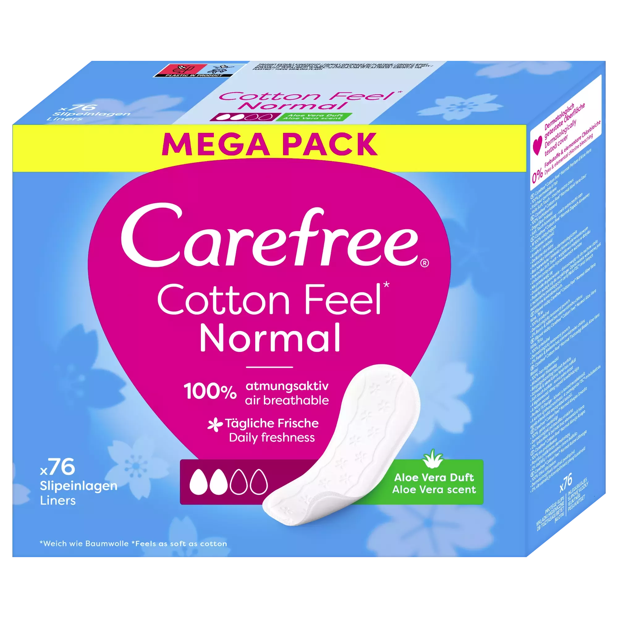 Carefree Cotton Feel Normal Aloe Vera 76 ks od 114