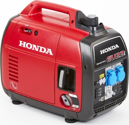HONDA elektrocentrála invertorová EU 22iT Počet fází: 1f, výkon provozní: 2,2 KW, objem nádrže: 3,6l , palivo: benzín