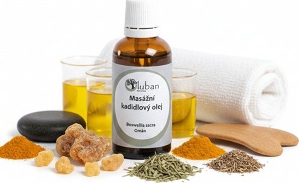 LUBAN masážní směs s kadidlovým olejem a ajurvédskými bylinami 50ml 50ml