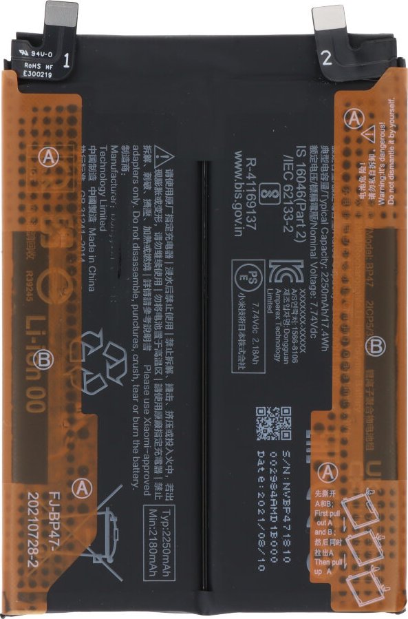 Xiaomi BP47 Baterie pro Xiaomi Redmi Note 11 Pro Plus 5G 4500mAh Li-Pol