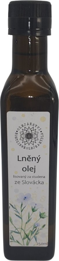 Olejářství Lněný olej Aquarius 3:1 Objem: 250 ml Sklo|BiB