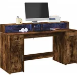 Psací stůl s LED 160 x 55 x 91 cm