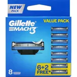 Gillette Mach3 náhradní břity 8 ks