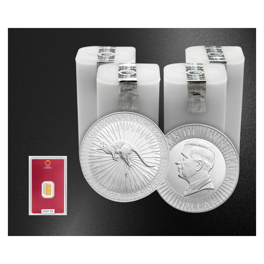 100+1: 100x Kangaroo (2026) - 1 Oz - stříbrná mince + 1g zlatý slitek ZDARMA!!!