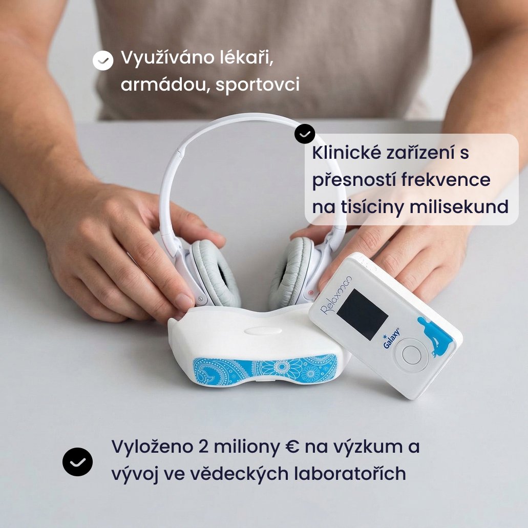 Galaxy AVS přístroj Relaxman BASIC Plus na zlepšení zdraví, relaxaci a osobní rozvoj