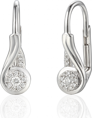 Gems, Diamantové náušnice Mathilde, bílé zlato s brilianty, 585-38-3-1473.1B00.0.00.HSI.000.08