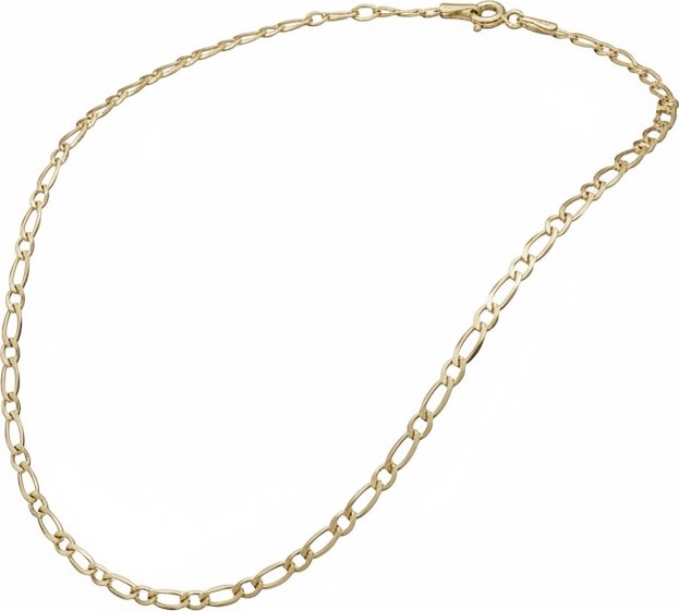Leru Zlatý řetízek volný Figaro Délka řetízku: 42cm(váha 2,70g)