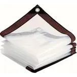 Odolná plachta na terasu s kovovými…