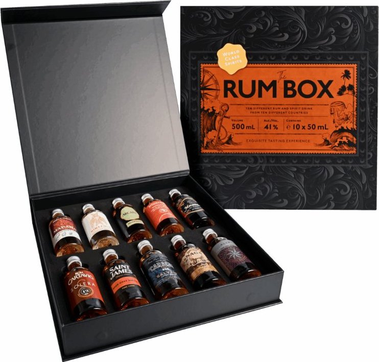 The Rum Box Yellow Edition 41% 10 x 0,05 l (set)