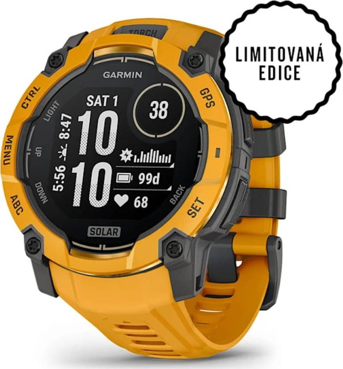 Garmin Instinct 3 – 50 mm, Solar, Sunburst 010-02935-02