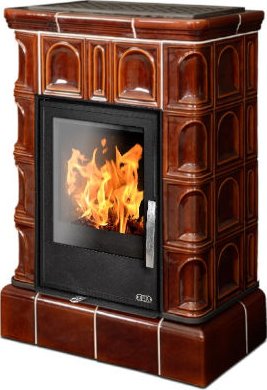 ABX Britania K I TV 6,9kW kachlový sokl hnědá