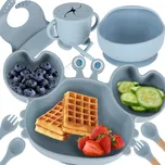 Dětské silikonové nádobí Krab 9 ks