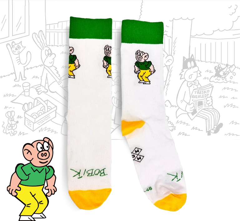 Moumou Ponožky Čtyřlístek - Bobík Velikost: 30-35