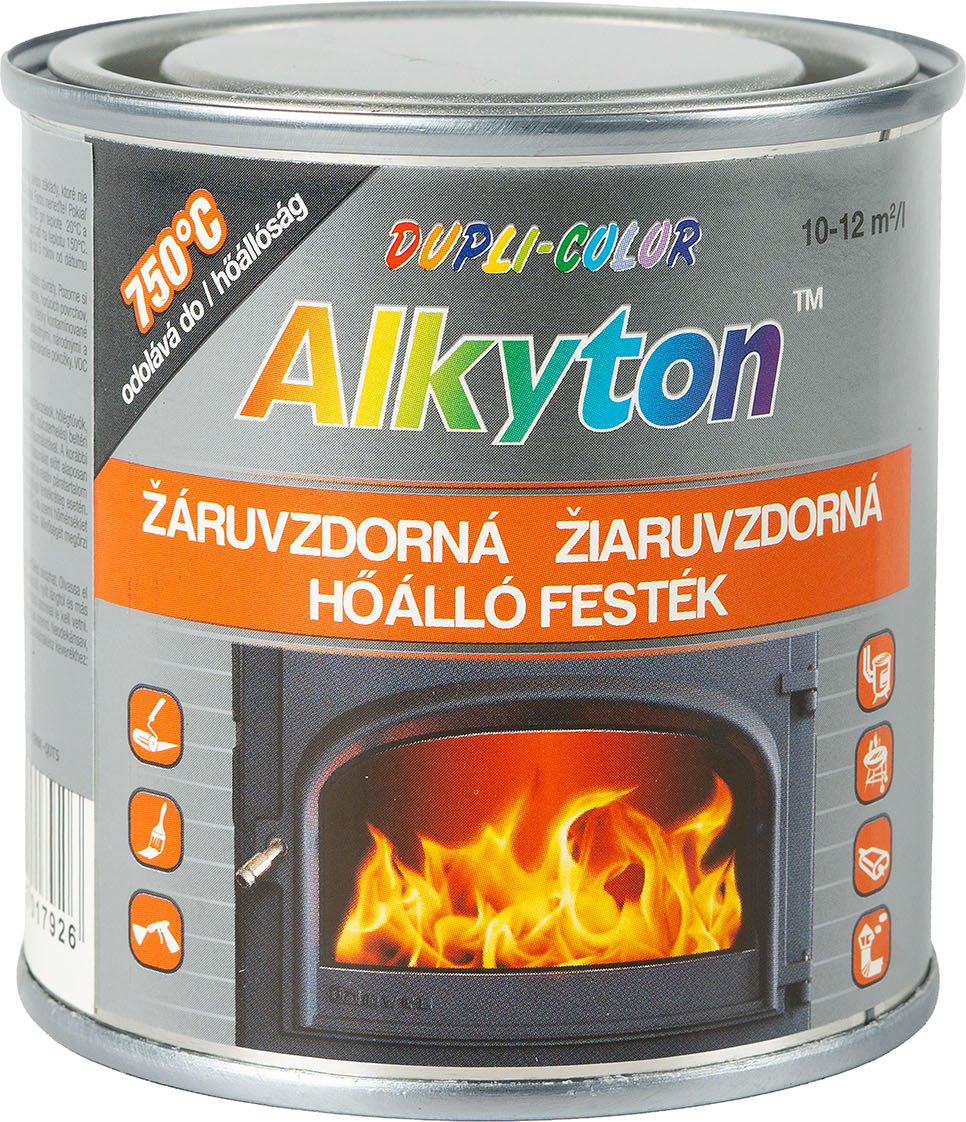 Alkyton žáruvzdorná vypalovací barva 0,25L černý RUST-OLEUM