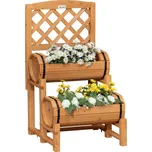 Outsunny Vyvýšený rustikální dřevěný…