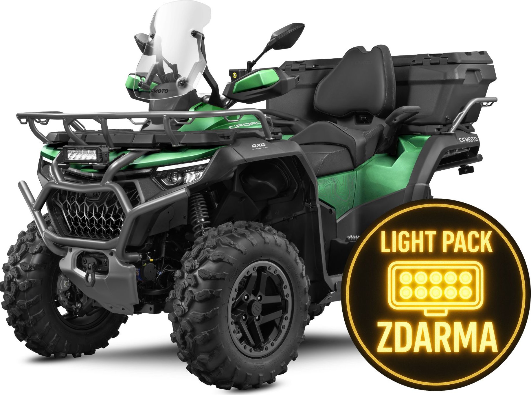 Čtyřkolka CFORCE X1000 G3 Overland ABS T3b +sada přídavných světel (v hodnotě 11.380 Kč) ZDARMA