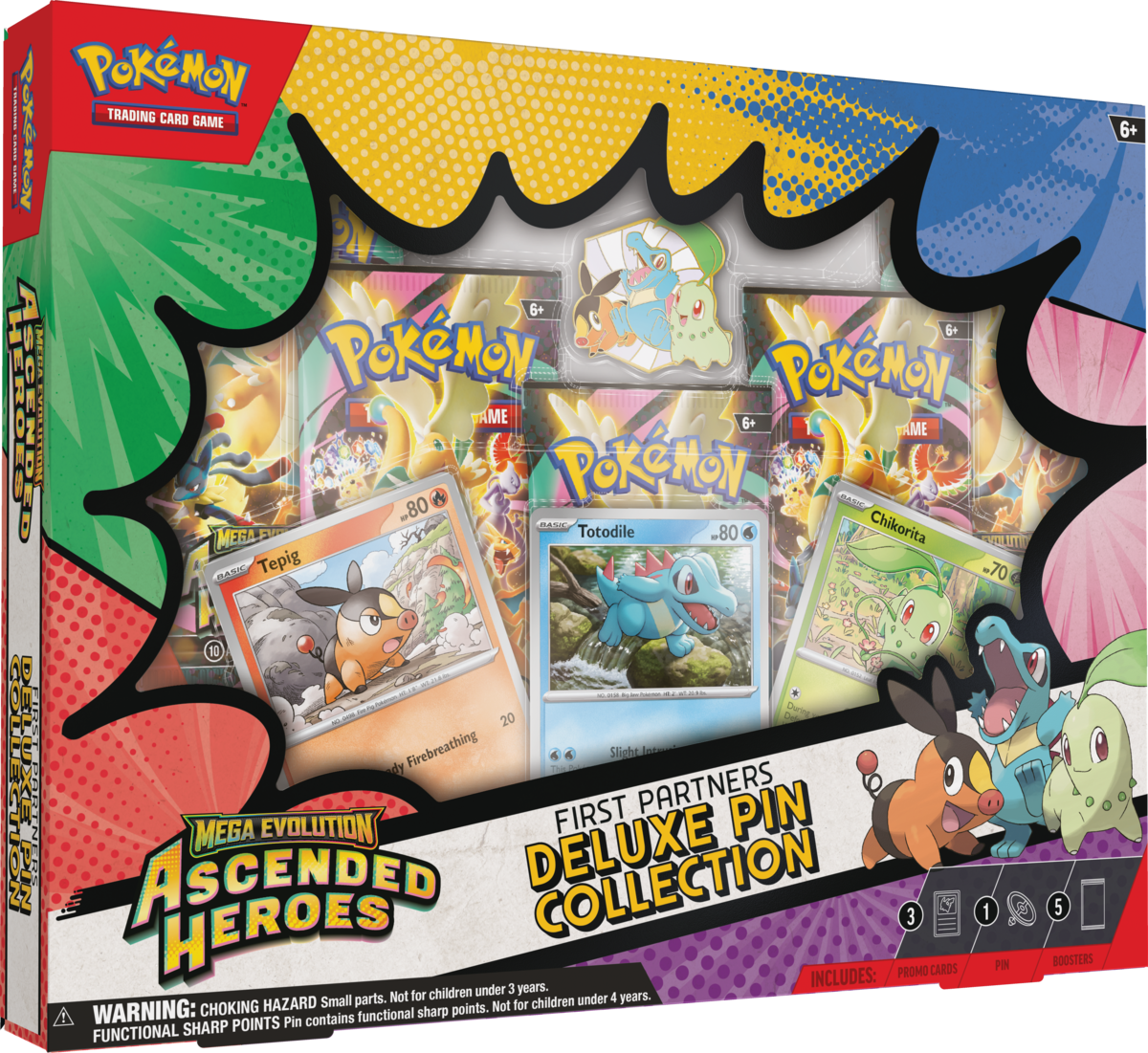 Pokémon TCG: ME02.5 Ascended Heroes - First Partner Deluxe Pin Collection