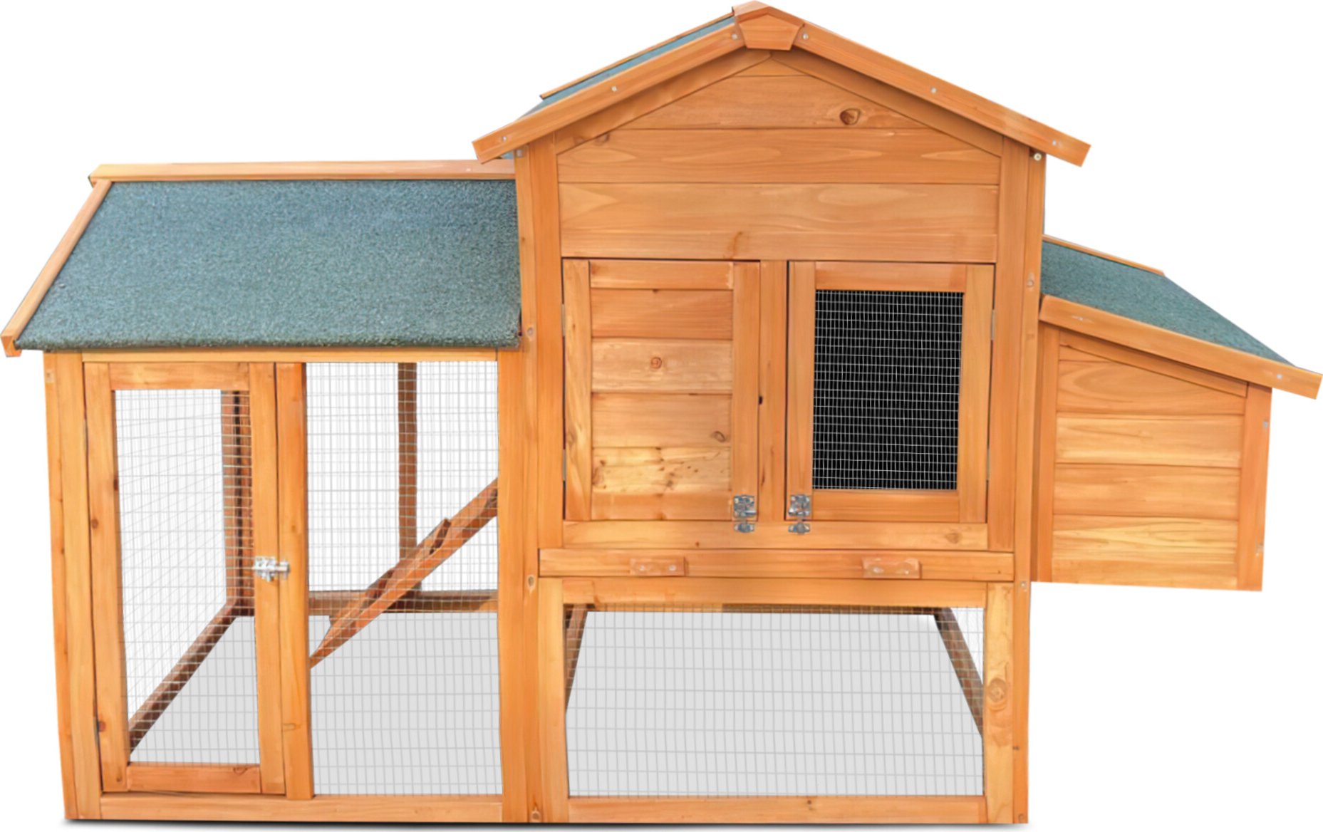 Aga Kurník pro slepice Dřevěný, hnědý, 169x75x103 cm STK19304