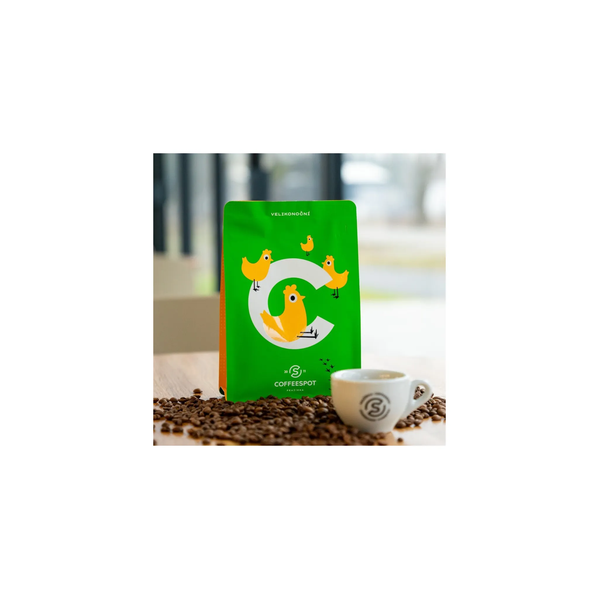 Fotografie 2 - Káva Coffeespot Velikonoční káva zelená 2026 zrnková 250 g