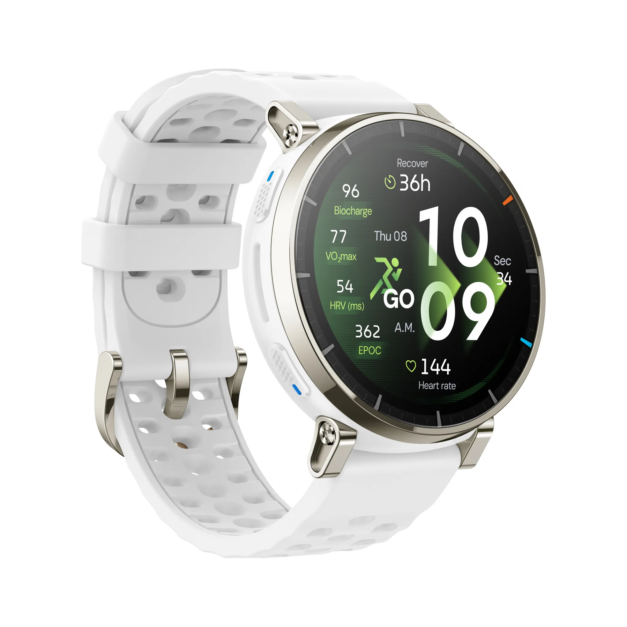 Fotografie 2 - Chytré hodinky Amazfit Active 3 Premium Aero White