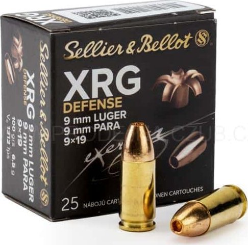 Sellier&Bellot Náboj 9mm Luger XRG Defense 6,5g SB - 25ks